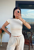 Krem Renk Tshirt