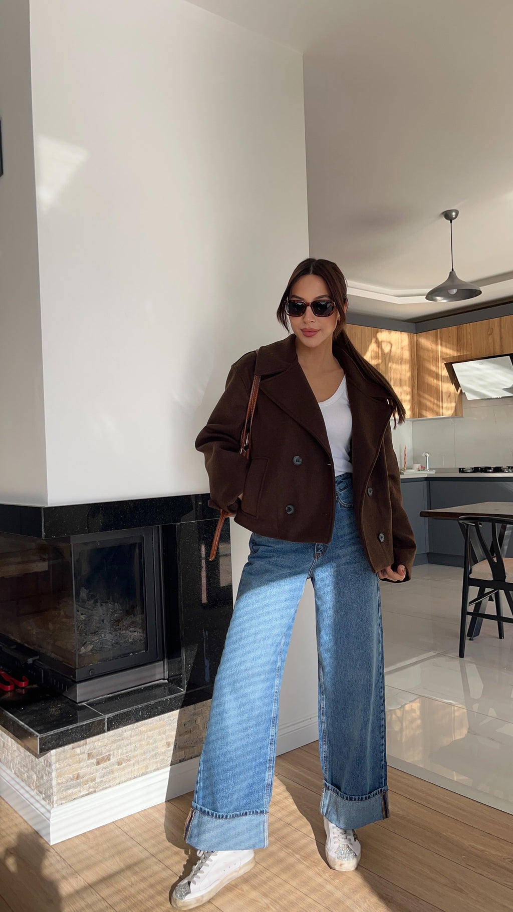 KAHVERENGİ İÇ ASTARLI PREMİUM KAŞE KABAN